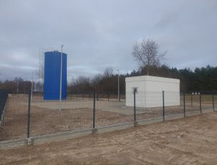 Budowa kontenerowej przepompowni strefowej wody wraz ze zbiornikiem retencyjnym na wodę w m. Podgórze